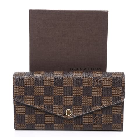 louis vuitton brown damier ebene sarah wallet|Sarah Wallet .